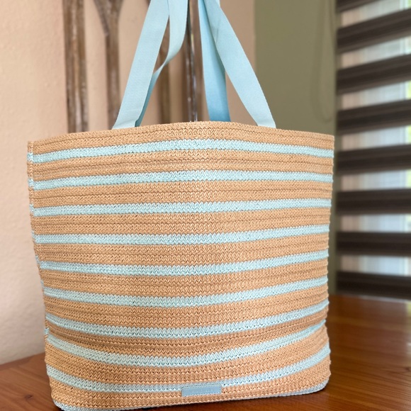 Vera Bradley Lemon Straw Tote and Pouch NWT - Picture 4 of 7